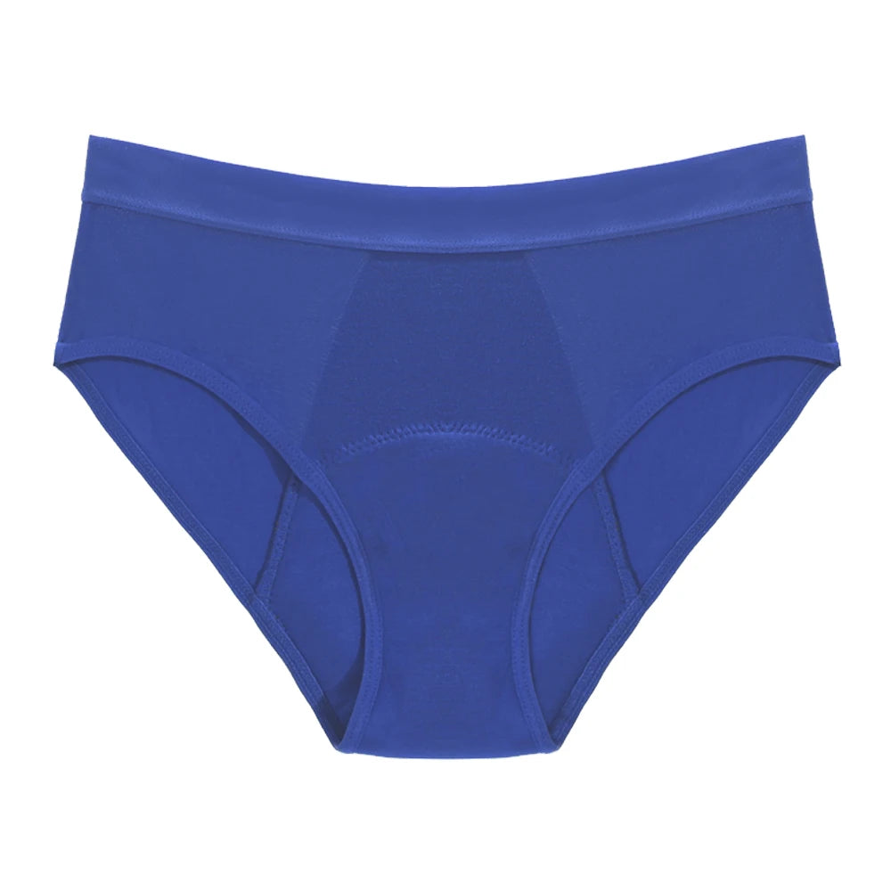Breathable Menstrual Panties 4-Layer Leak Proof Bamboo Fiber Underpants Heavy Flow Woman Underwear Fast Absorption Period Briefs