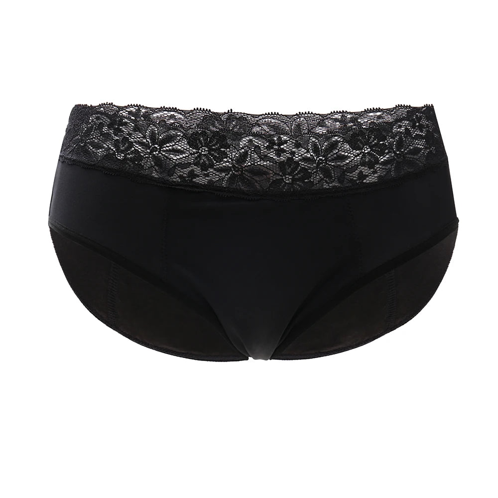 Breathable Menstrual Panties 4-Layer Leak Proof Bamboo Fiber Underpants Heavy Flow Woman Underwear Fast Absorption Period Briefs