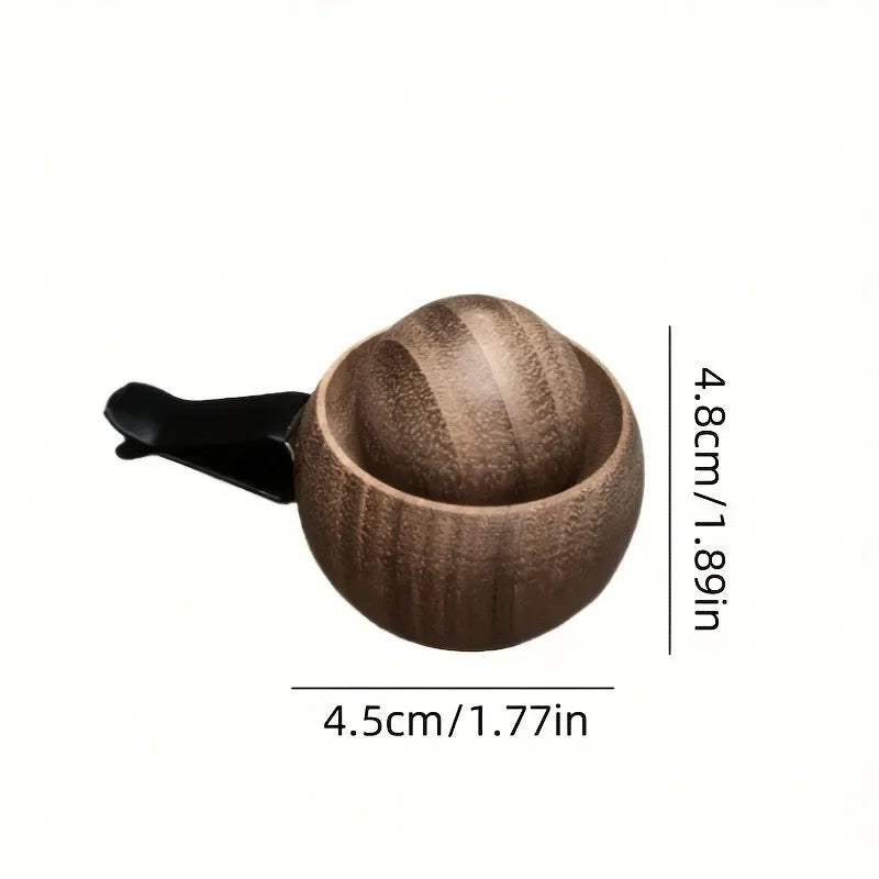 Car & Home Essential Oil Diffuser - Made of Wood Mini Cute Natural Fragrance Diffuser Suitable for Bedroom Living Room Bathroom