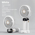 Folding Fan with Phone Stand, 5-Speed USB-C Rechargeable, LED Display Handheld & Desk Fan, Portable Fan for Outdoor Travel Gift