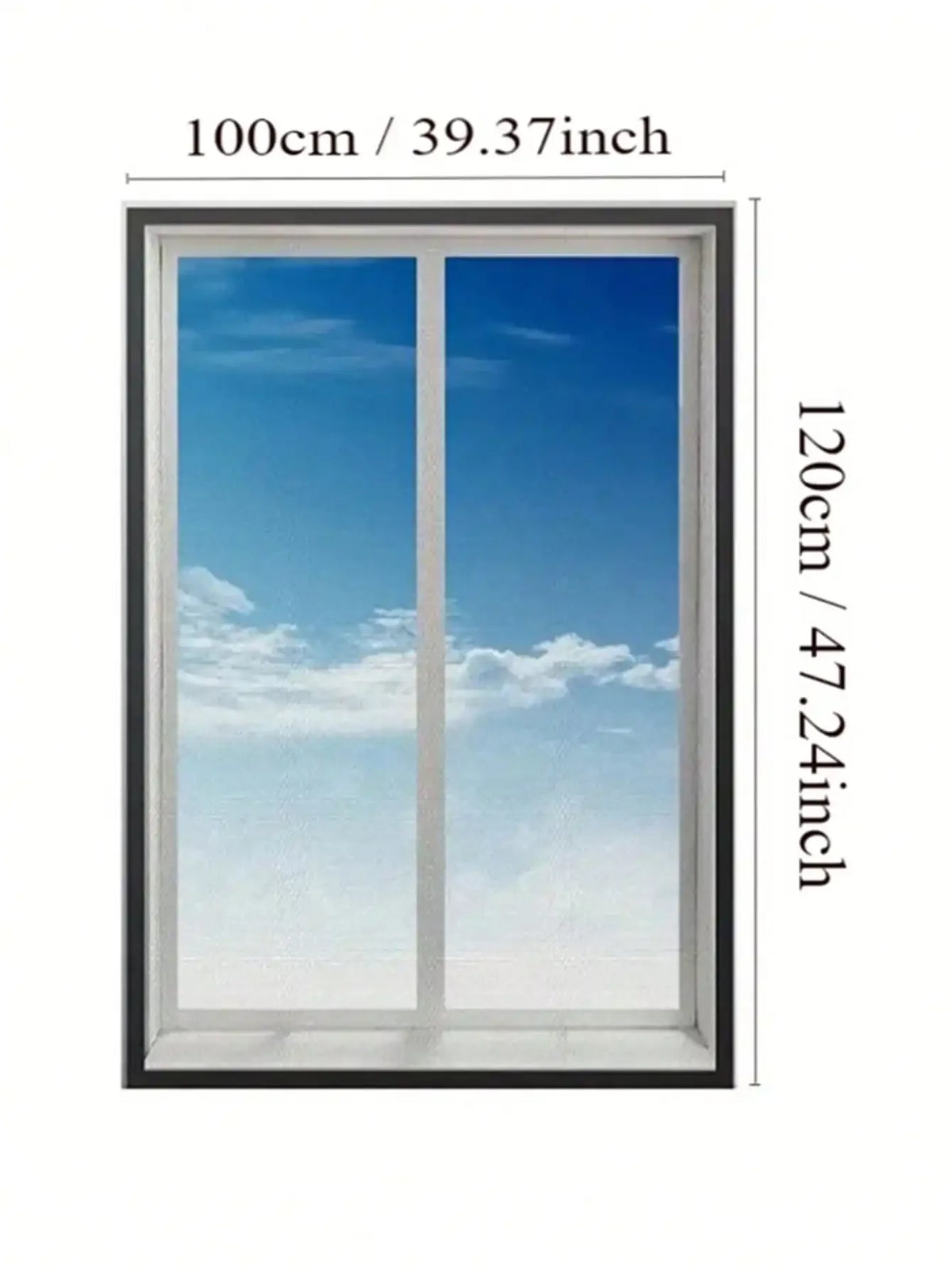 Self-Adhesive Mosquito Netting Window Screen, No Drill Sand Window Curtain, Self-Installation, Invisible, Household Insect-Proof Net