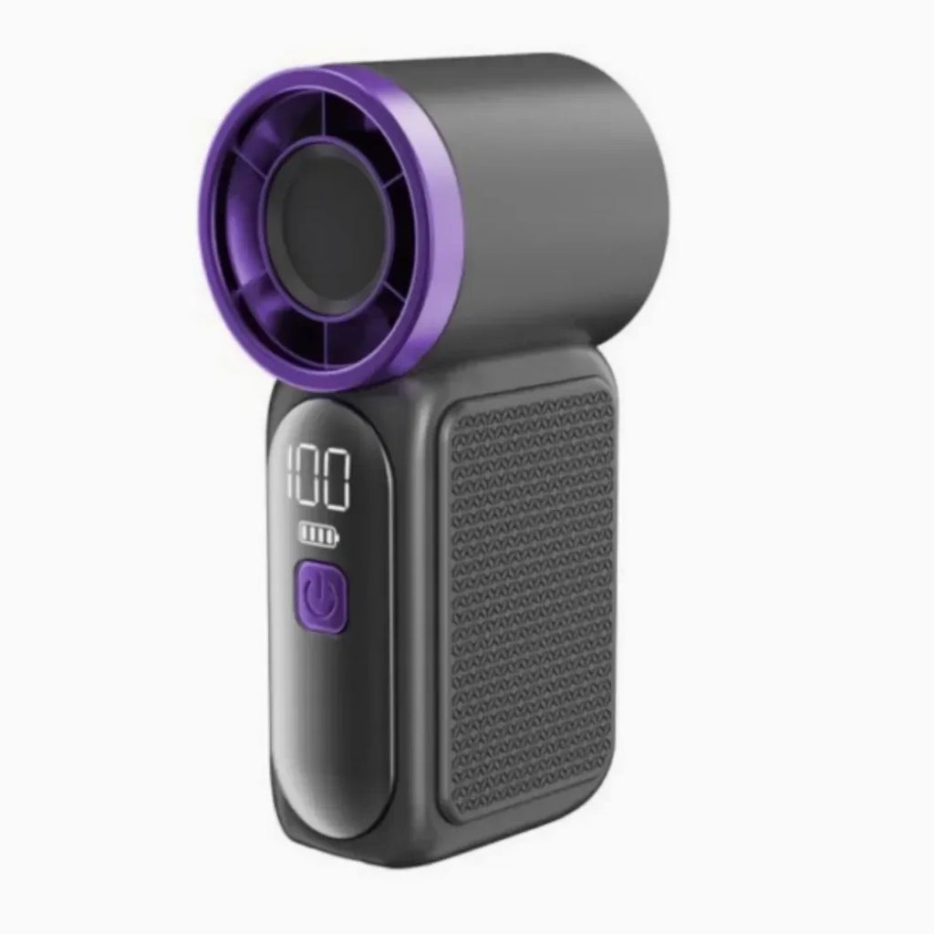 2026 New 100-Speed Mini Handheld Fan, High-Speed Turbo Blower, USB Rechargeable, Long-Lasting Portable Outdoor Cooling Fan