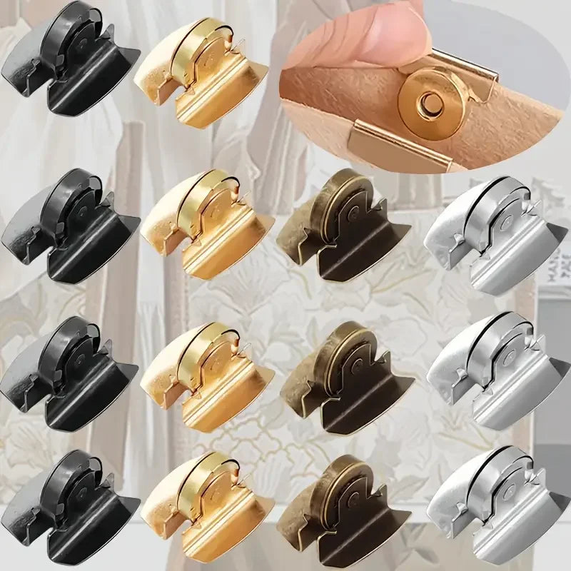 8-Piece Bag Snap Accessories Magnetic Buckle, Bag Snap Hidden Button Seam-Free Button Snap 2030