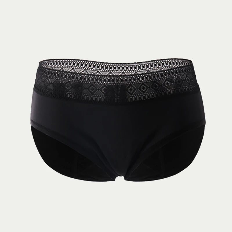 Breathable Menstrual Panties 4-Layer Leak Proof Bamboo Fiber Underpants Heavy Flow Woman Underwear Fast Absorption Period Briefs