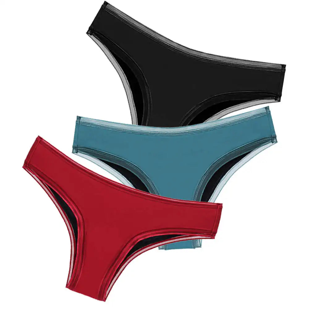 Breathable Menstrual Panties 4-Layer Leak Proof Bamboo Fiber Underpants Heavy Flow Woman Underwear Fast Absorption Period Briefs