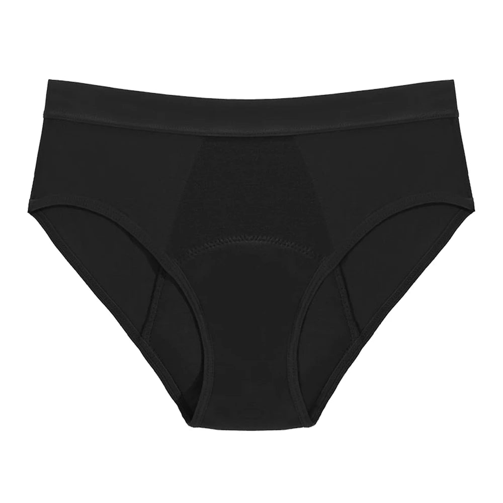 Breathable Menstrual Panties 4-Layer Leak Proof Bamboo Fiber Underpants Heavy Flow Woman Underwear Fast Absorption Period Briefs