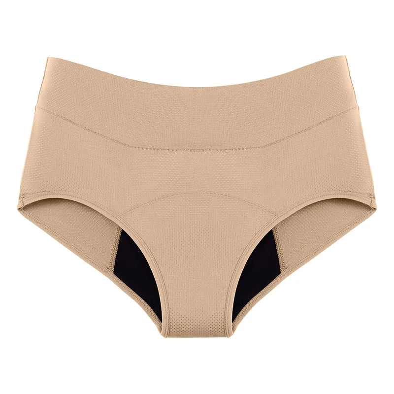 Breathable Menstrual Panties 4-Layer Leak Proof Bamboo Fiber Underpants Heavy Flow Woman Underwear Fast Absorption Period Briefs
